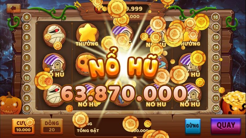 Bảng trả thưởng được tính trong game Thần Tài