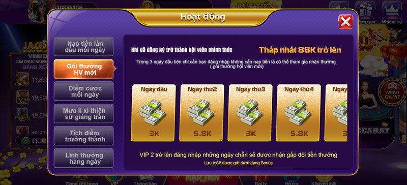 Khuyến mãi 68 game bài dành cho hội viên mới đăng ký